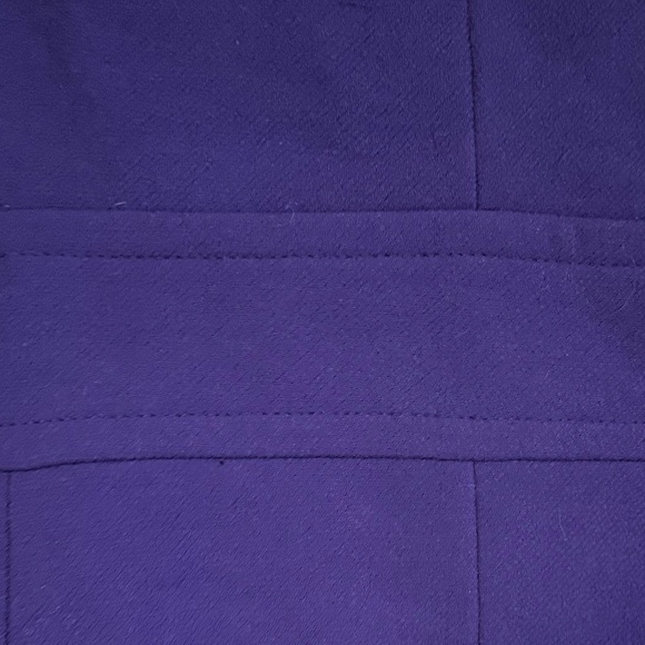 GUC J. Crew Vibrant Purple Wool Pea Coat- One Missing Button - Picture 9 of 9